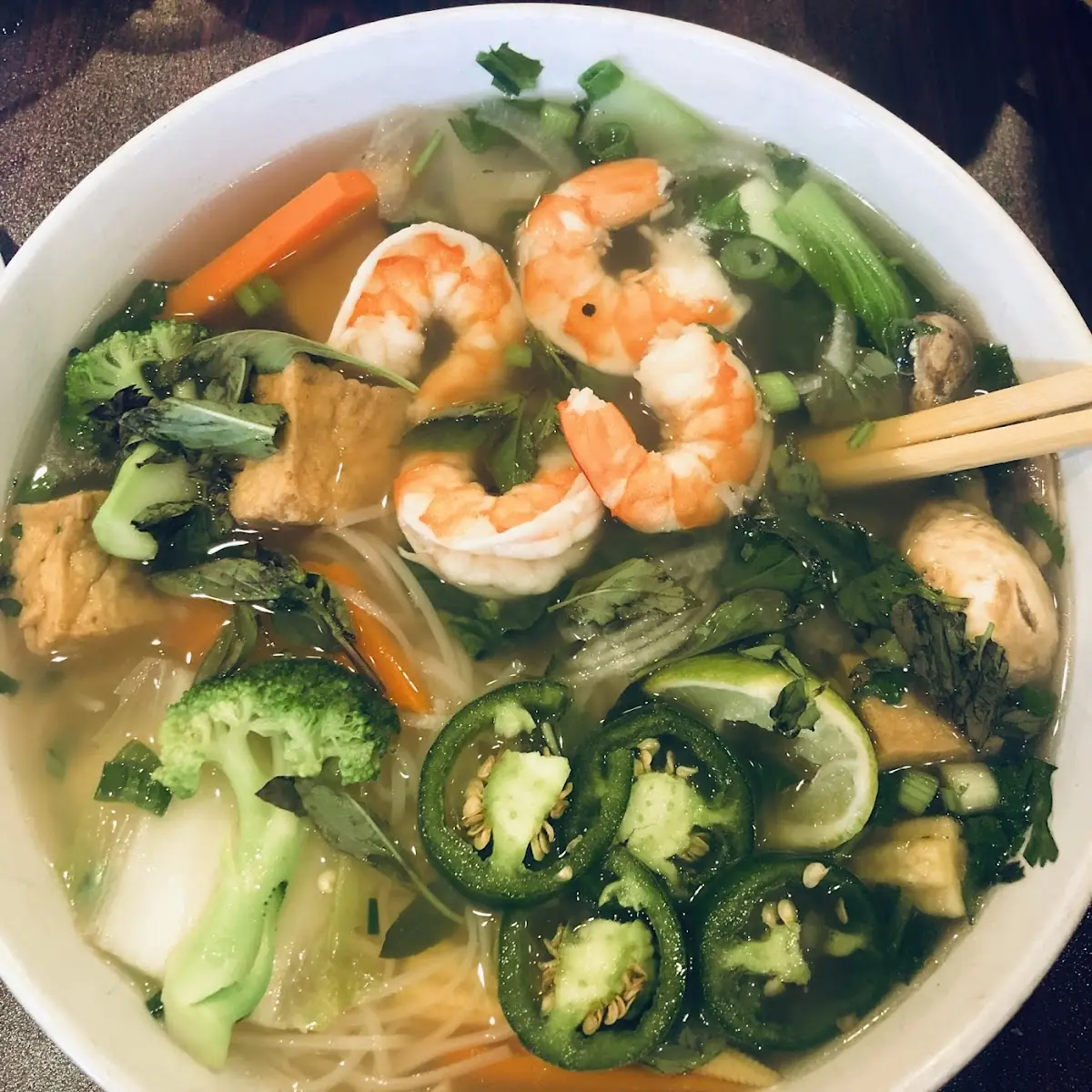 Seafood Rice Noodle Soup