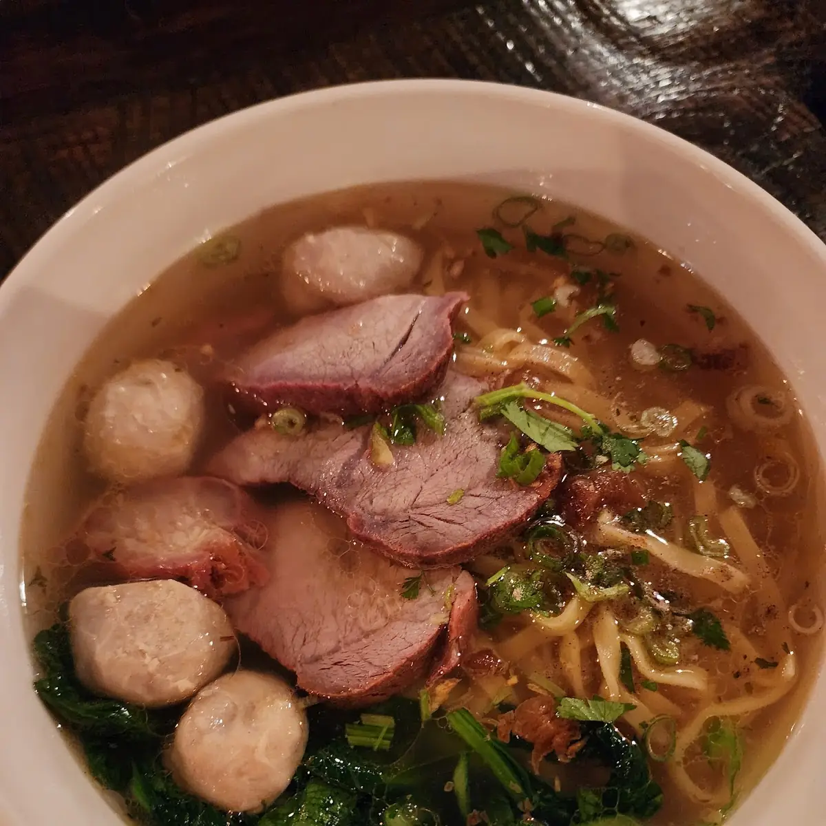 Kuay Tiew Ped Noodle Soup