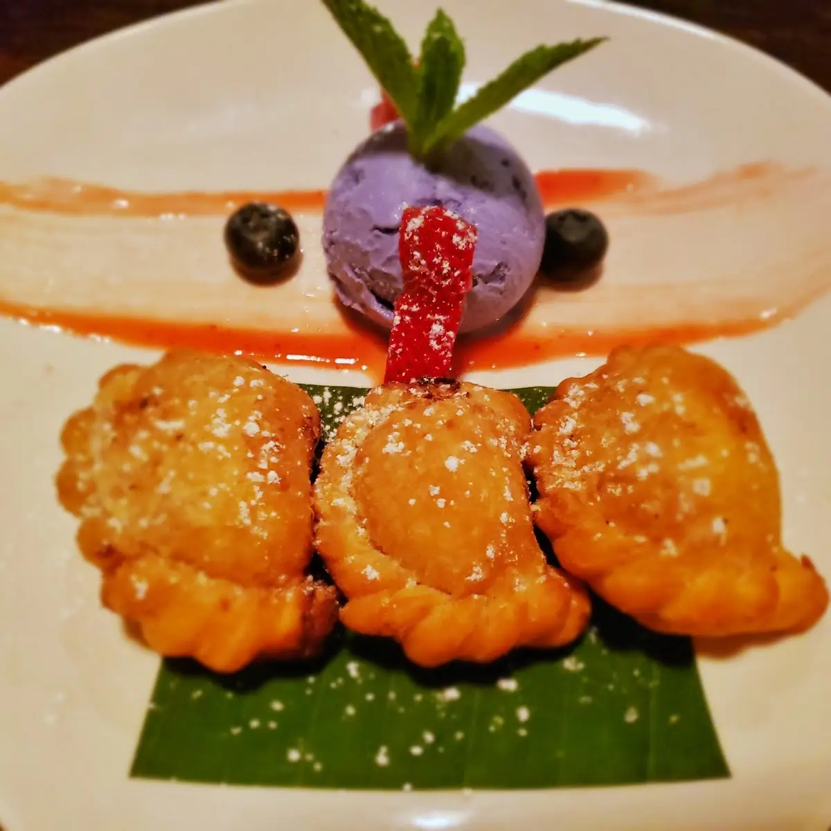 PBJ Puff Pastry with Ube Ice Cream