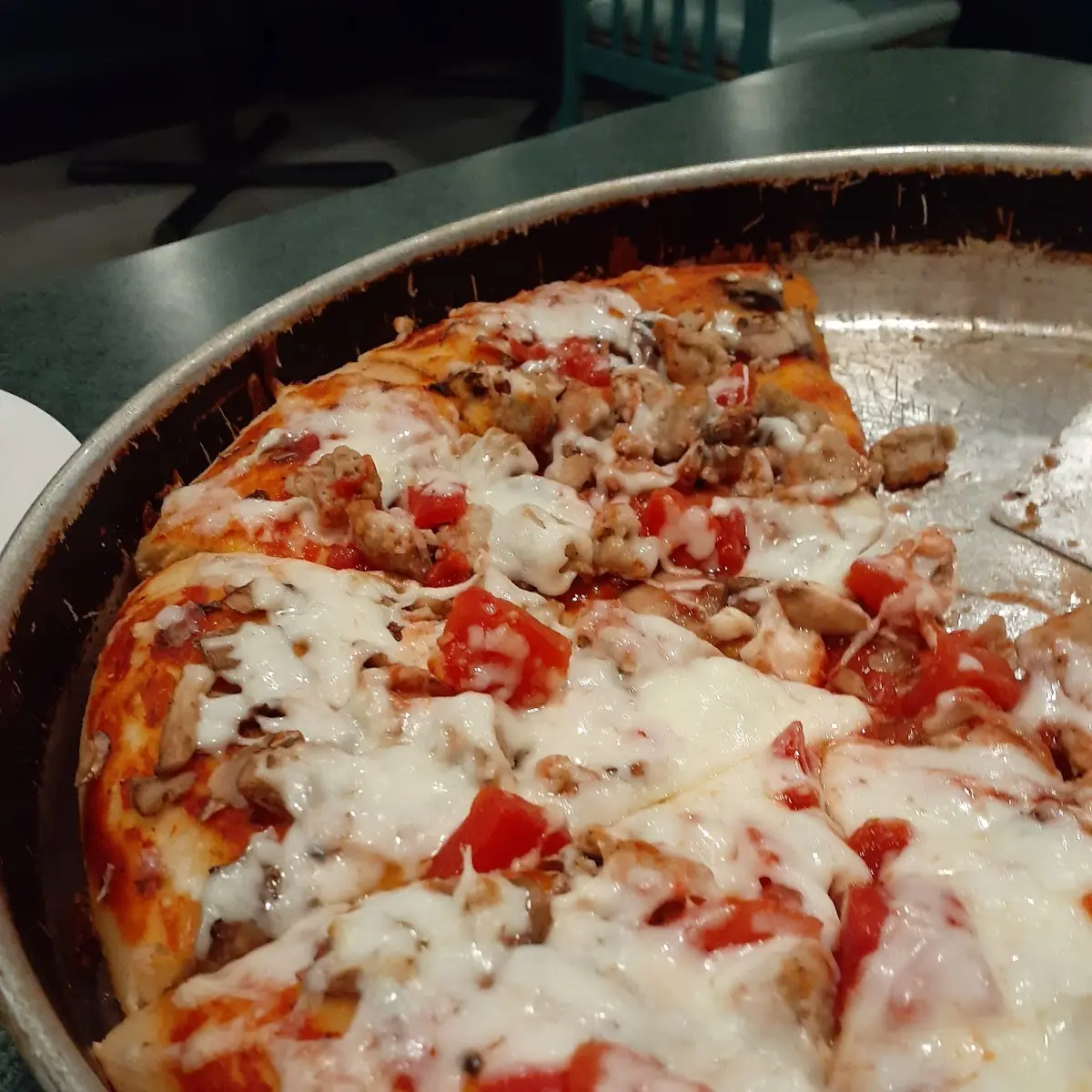 Sausage and Mushroom Pizza