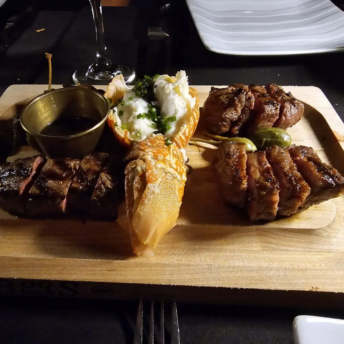 Wagyu Sampler with Added Lobster Tail