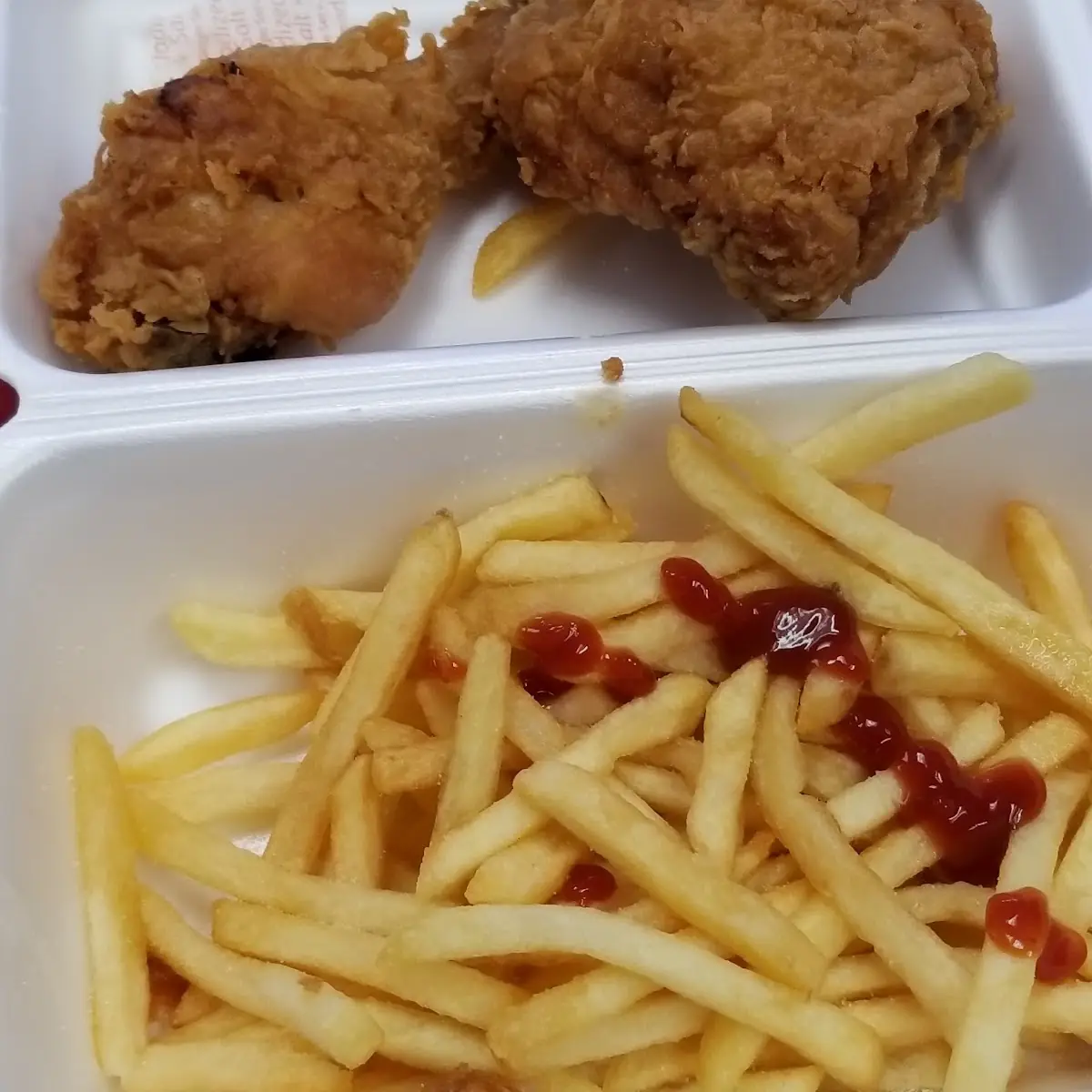 Pollo Frito Con Papas