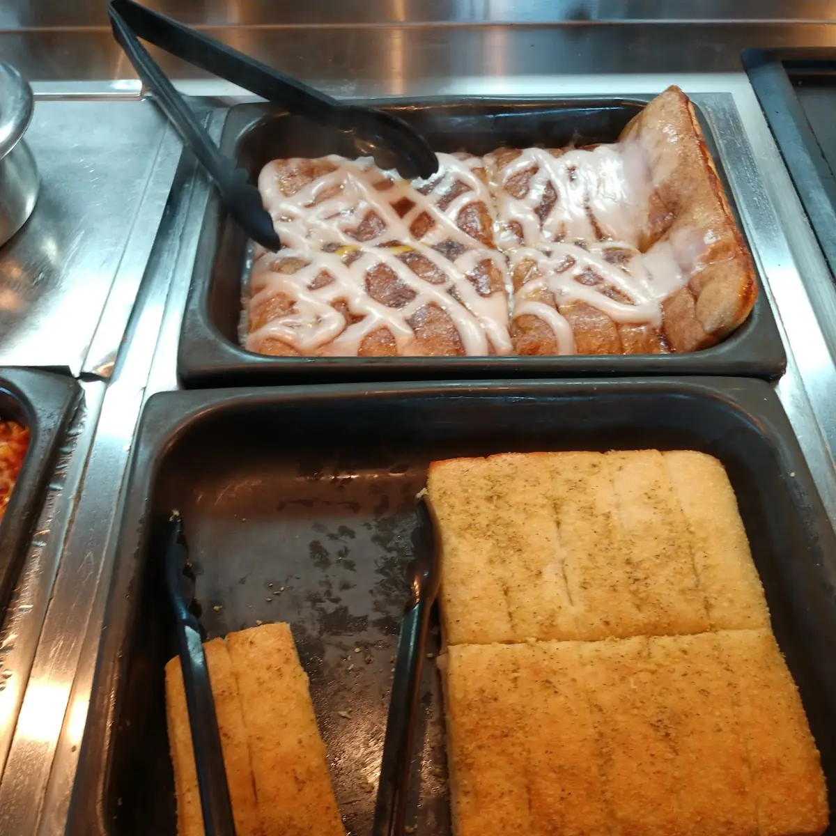 Apple Dessert and Bread Sticks