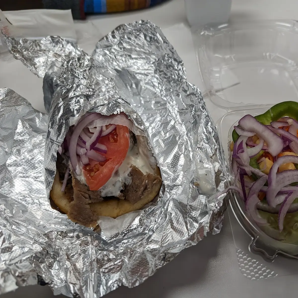 Beef Gyro with Small Salad