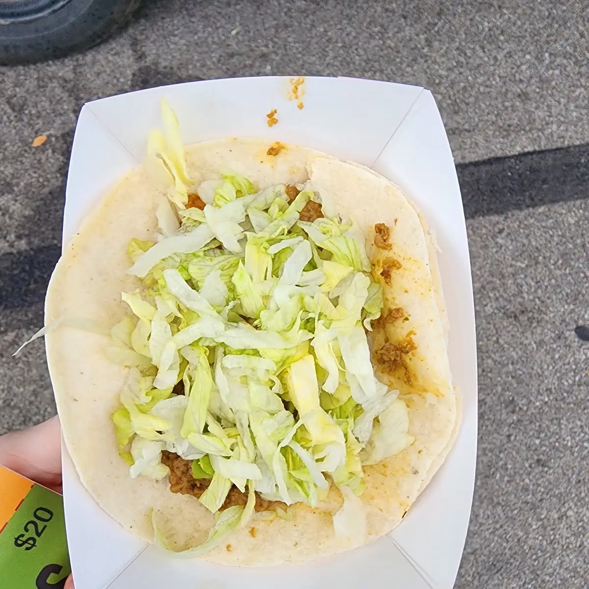 All Beef Taco and Lettuce