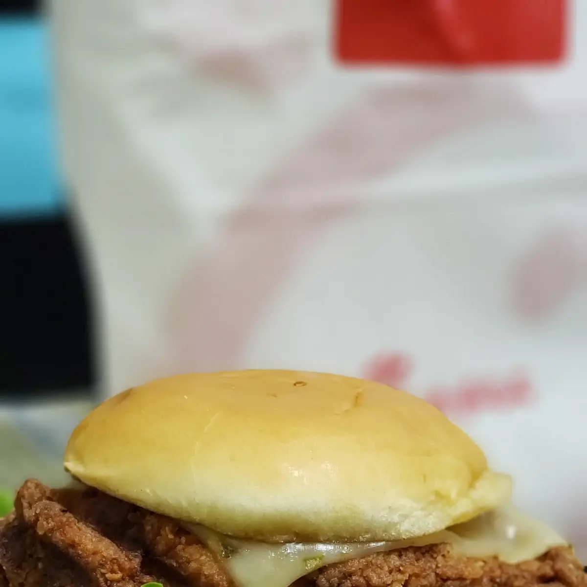 Spicy Chicken Burger with Cheese