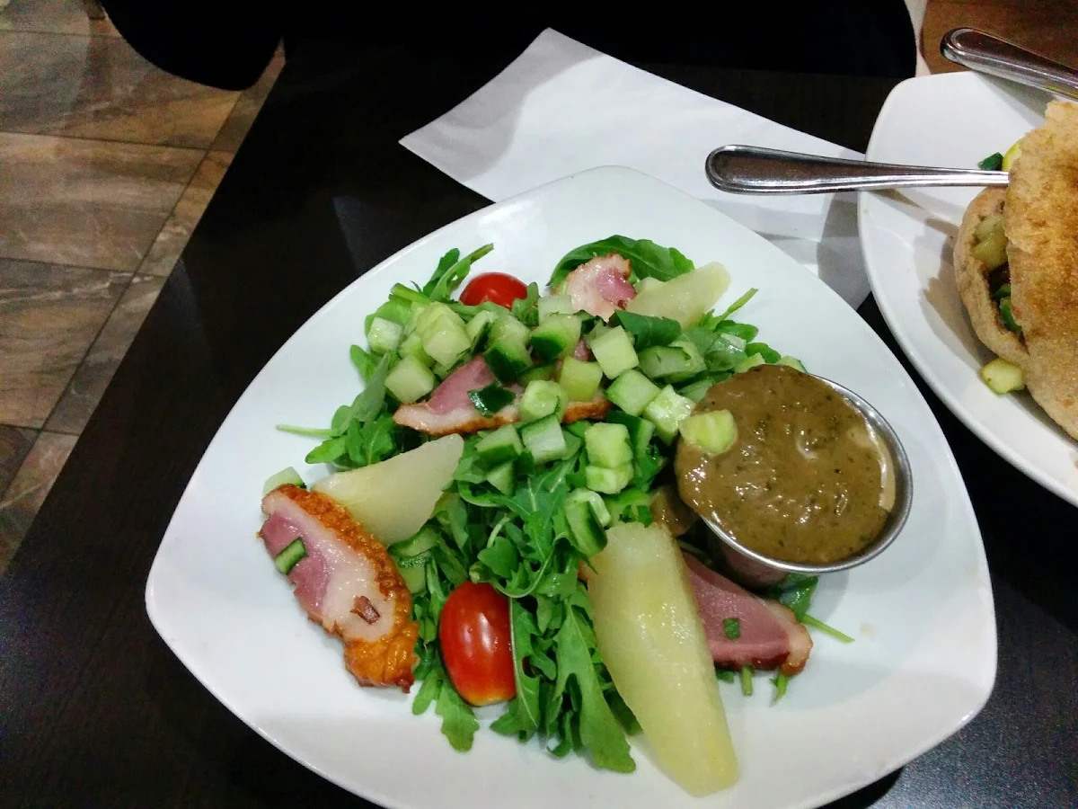 Smoked Duck Salad, Mashu Mashu Mediterranean Grill