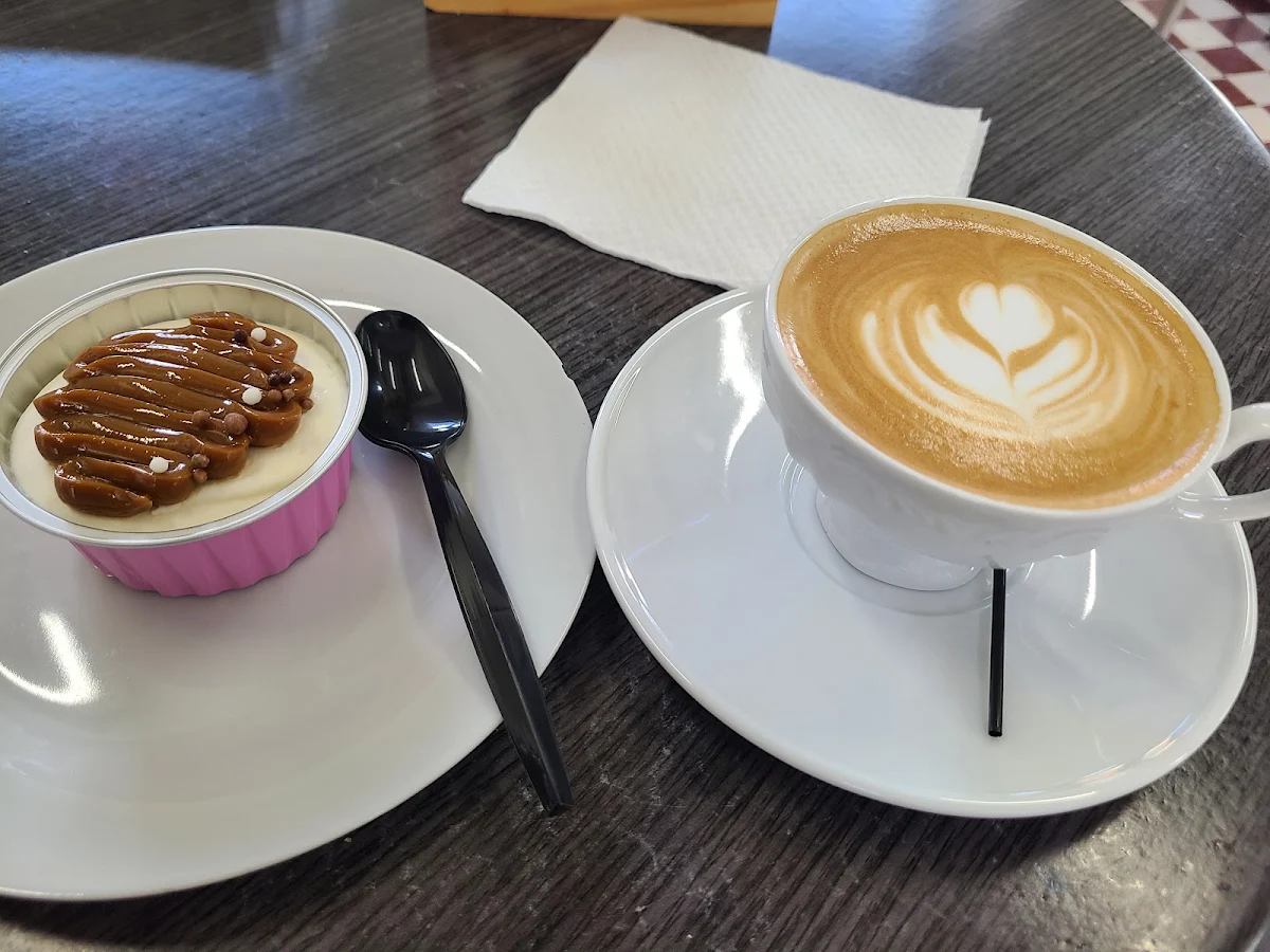 Cafe Mocha and Caramel Cheesecake
