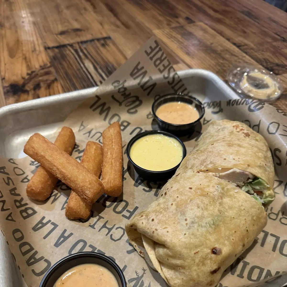 Chicken Burrito with Yuca