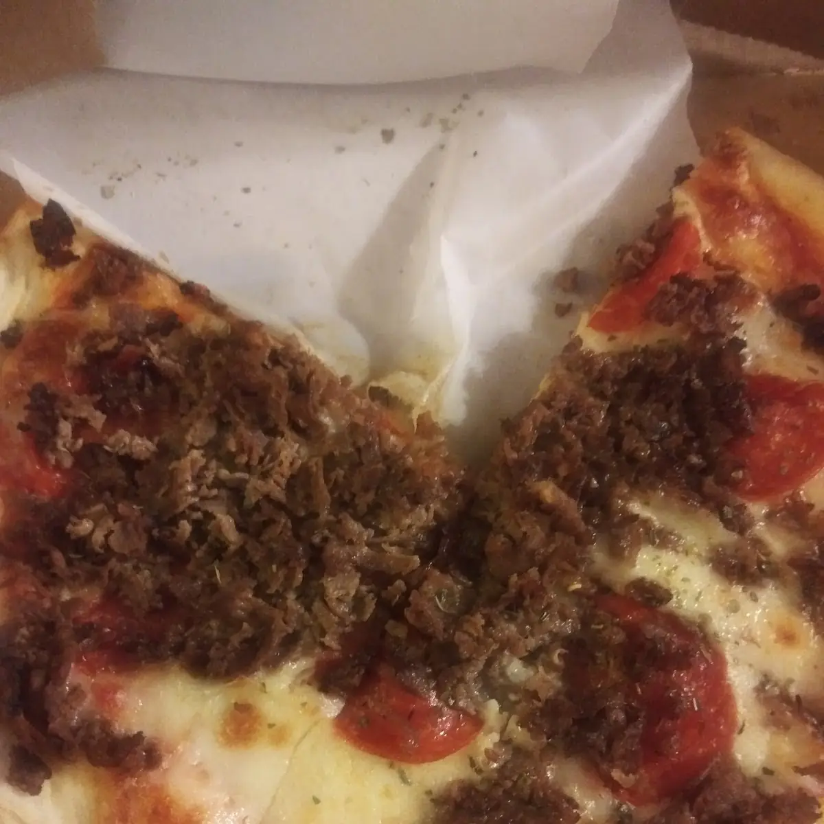 Personal Pan Pizza with Cheese Bacon and Pepperoni