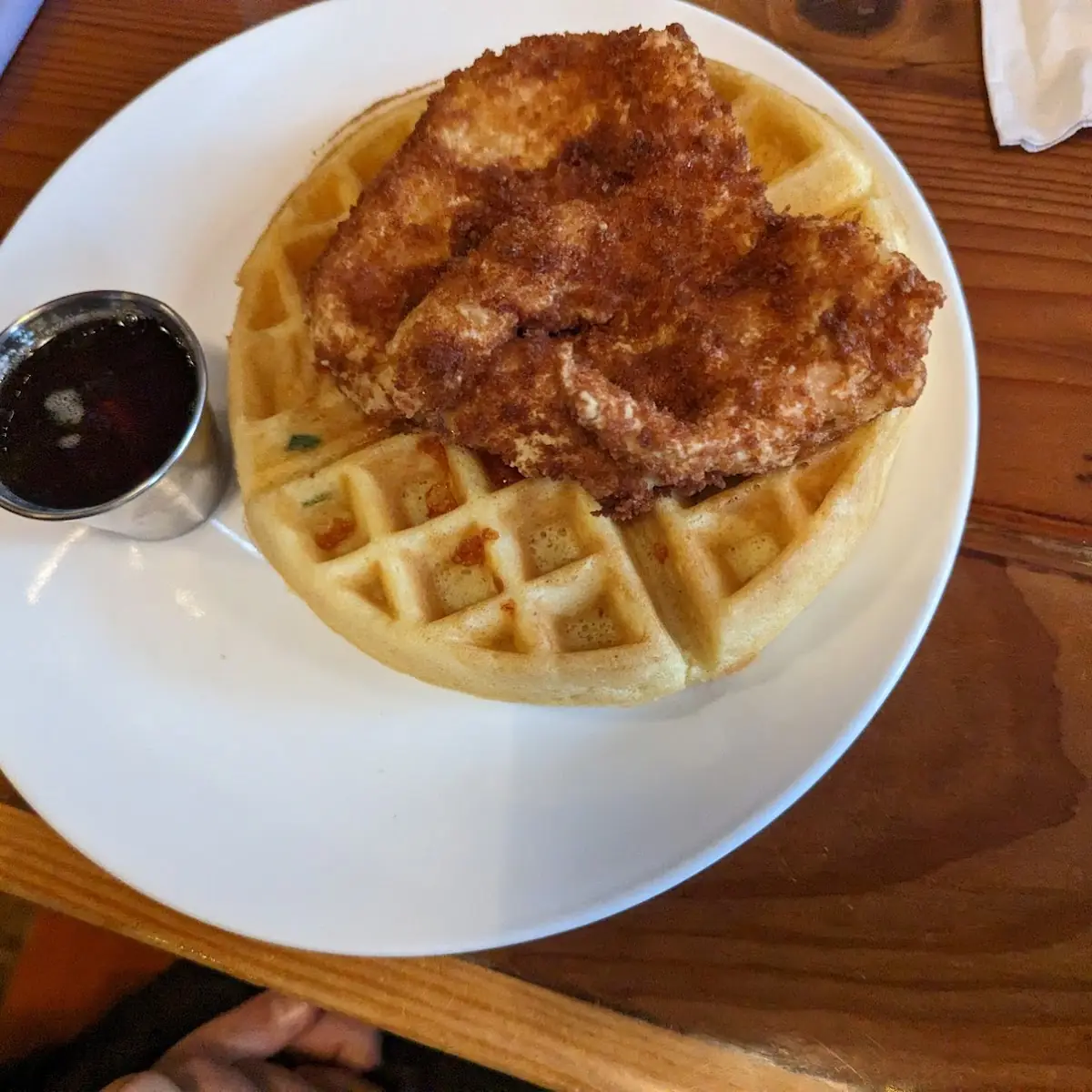 Crispy Chicken and Waffle Plate