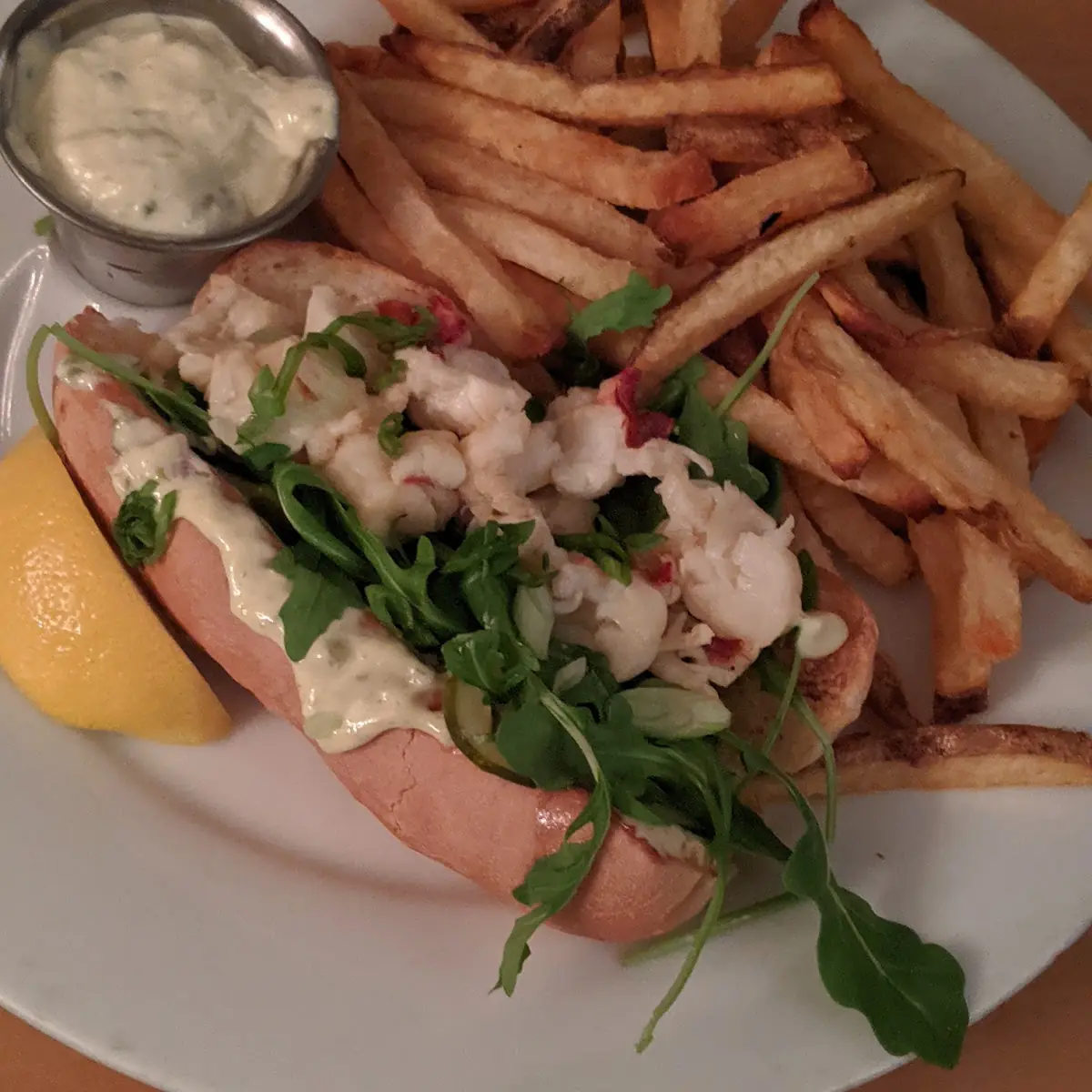 Lobster Roll with Fries