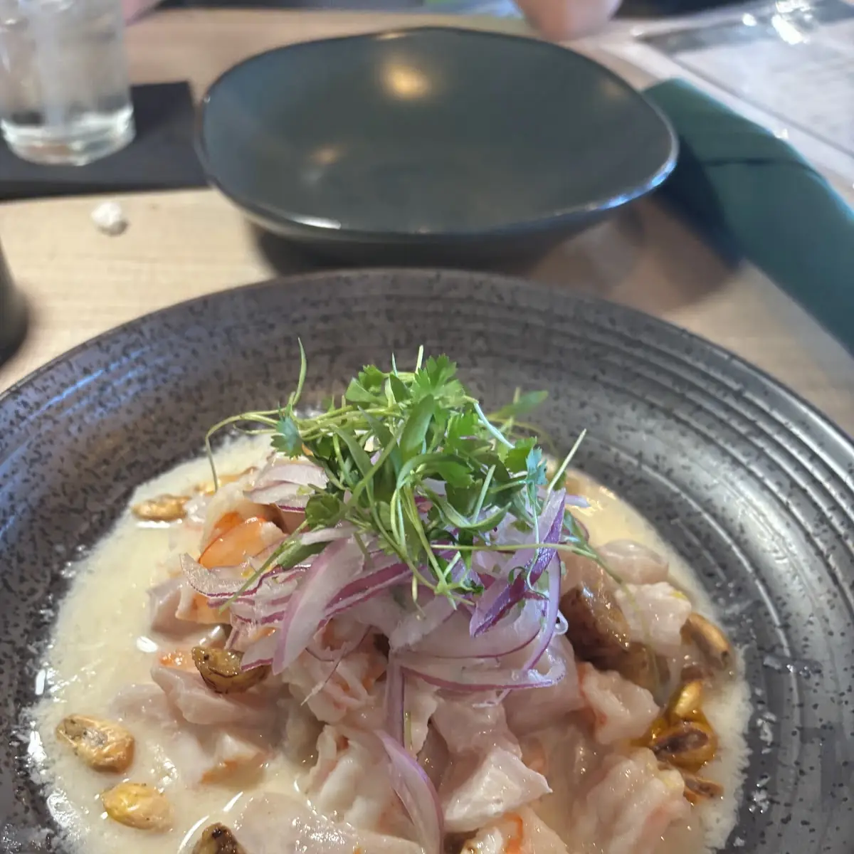 Shrimp Ceviche with Plantains