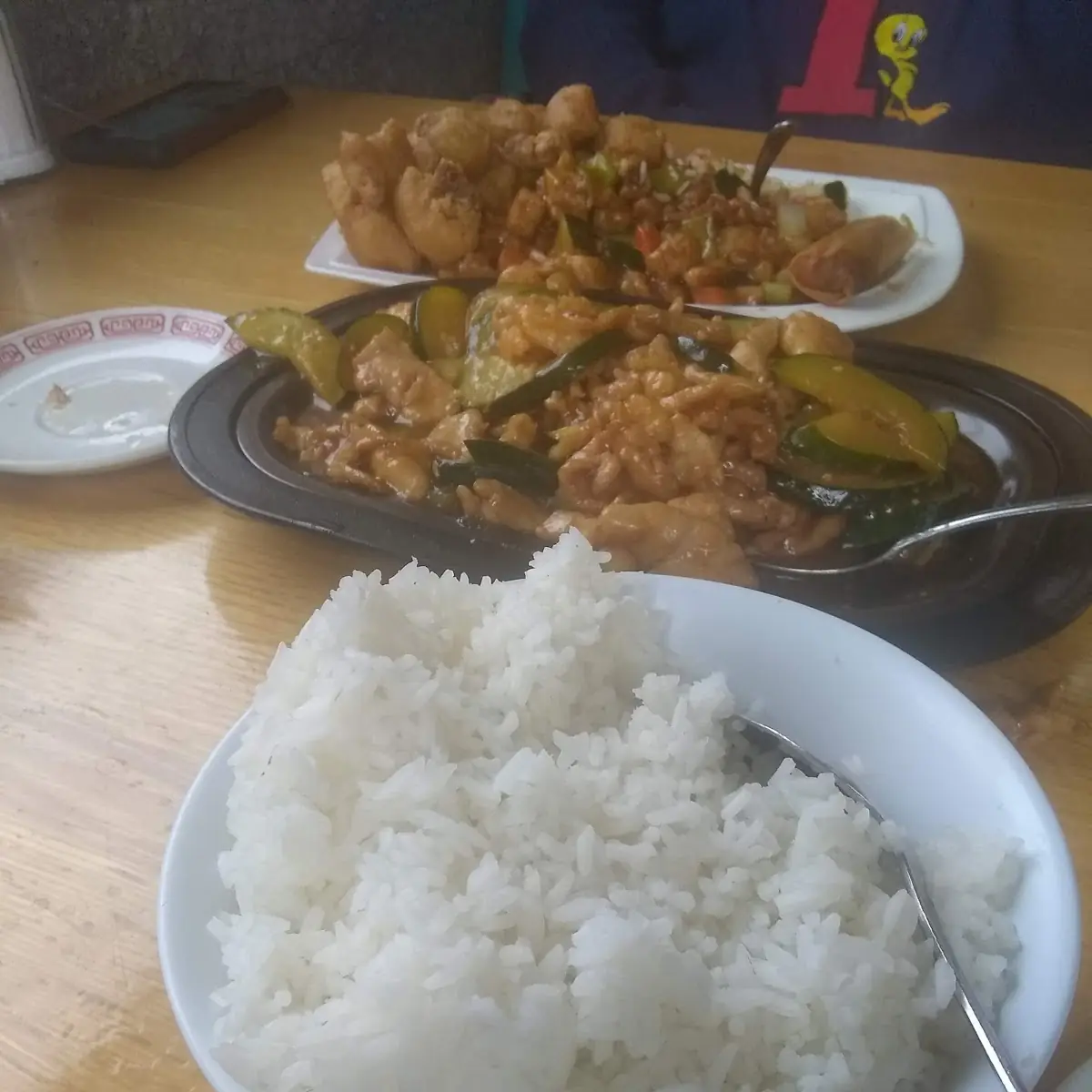 Chicken with Vegetables and Steamed Rice