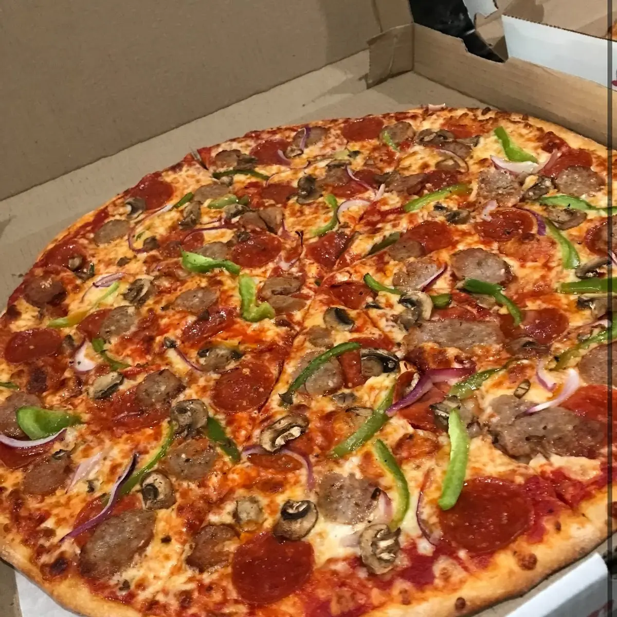 Whole Sausage and Cheese Pizza