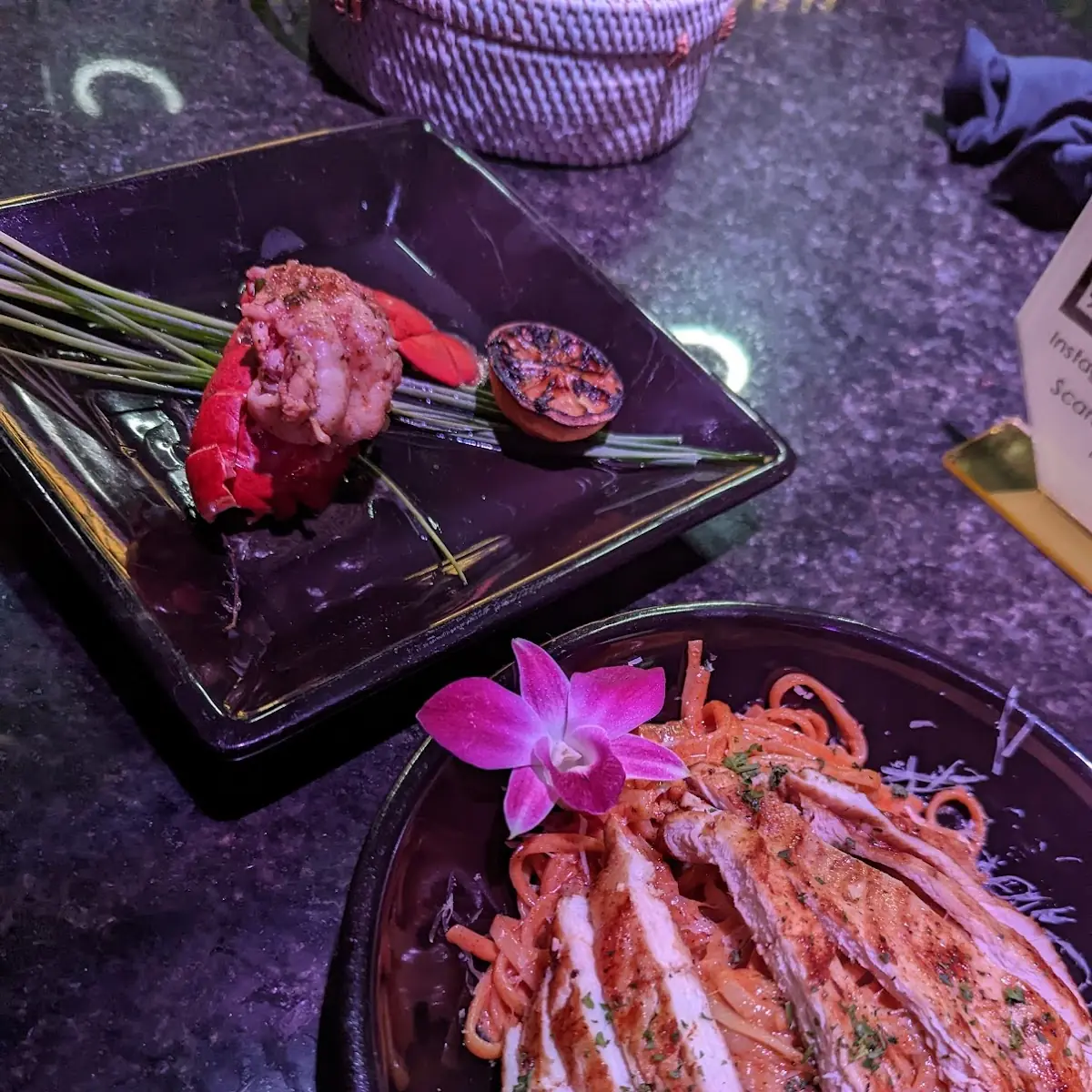 Cajun Chicken Pasta Lobster Tail