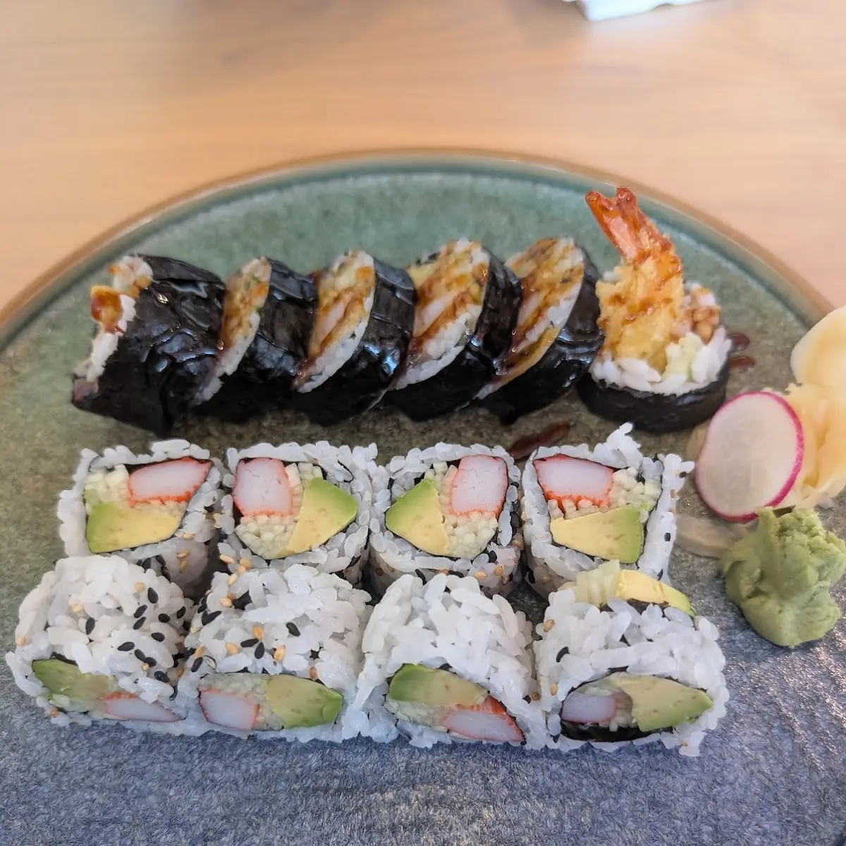 California Roll & Shrimp Tempura Roll