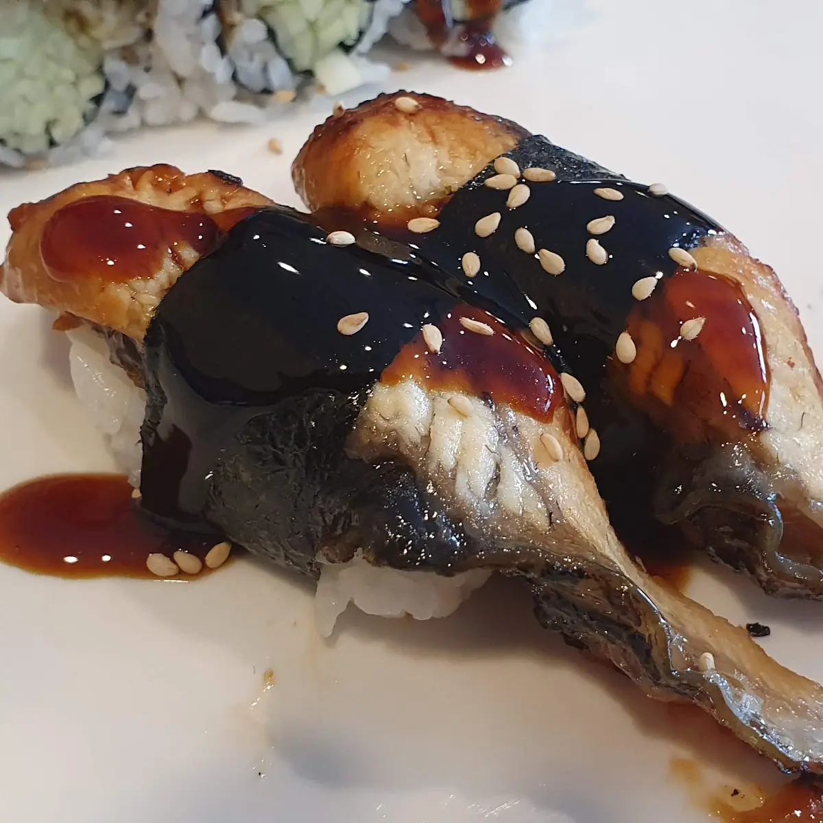 Unagi Roll and Nigiri EBI