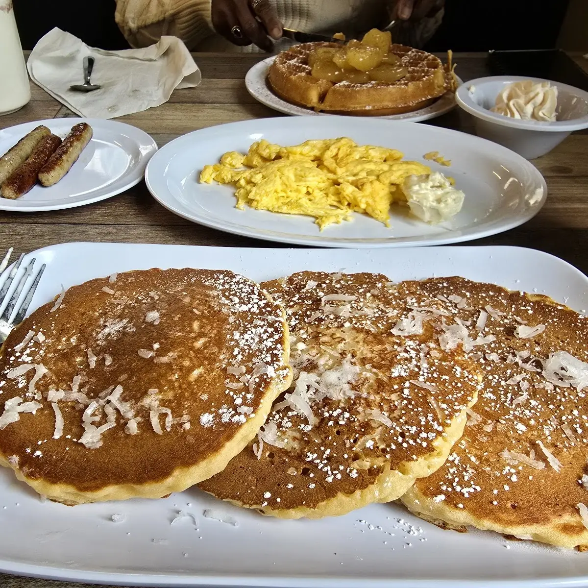 Pancake Breakfast 1 Bacon & 1 Egg