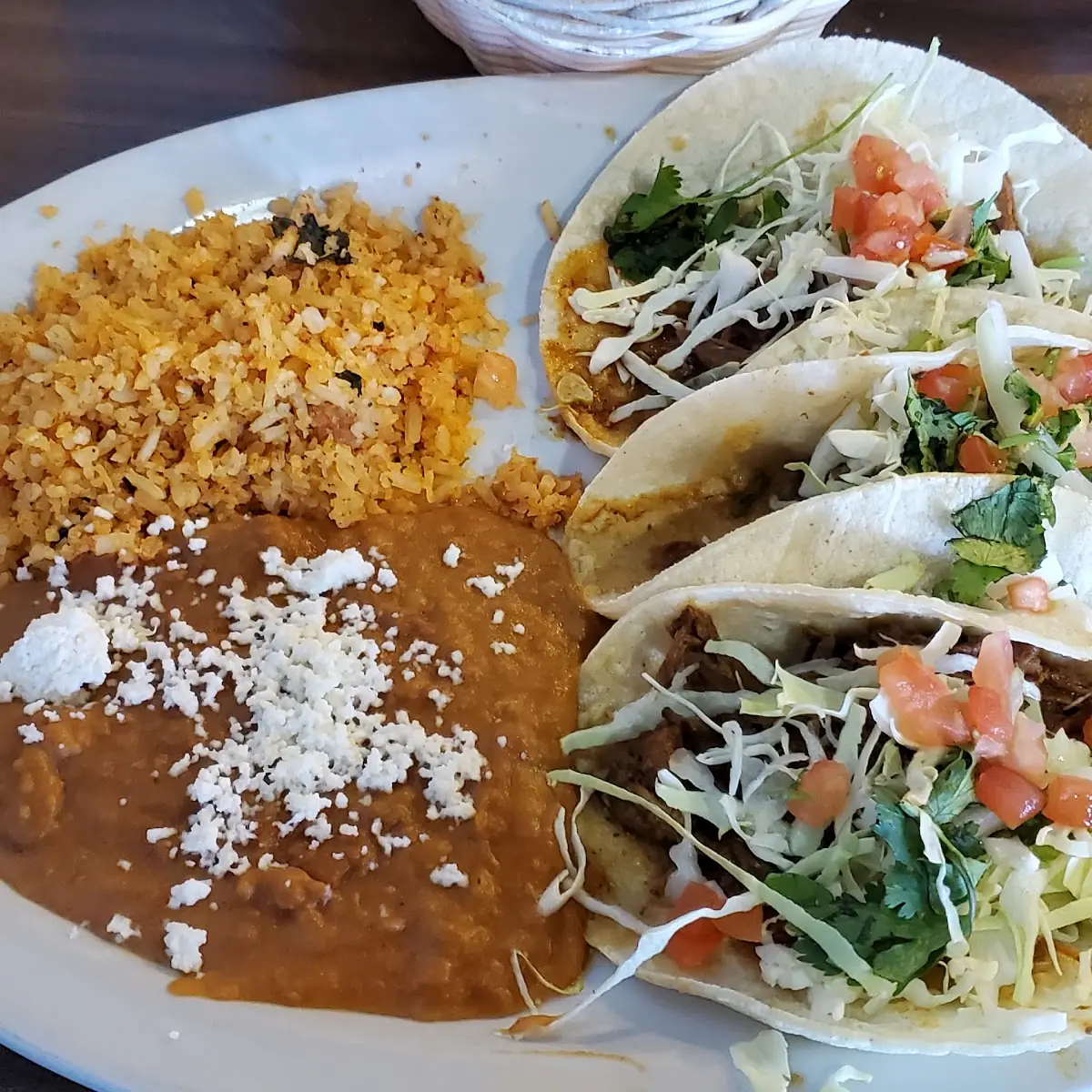 Combo with Taco Chili Relleno Enchalada