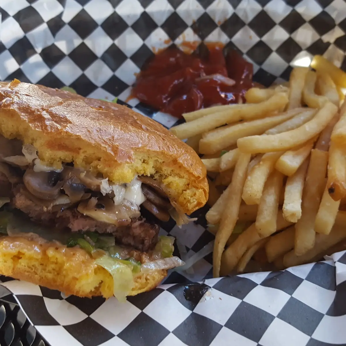 Mushroom & Swiss Burger