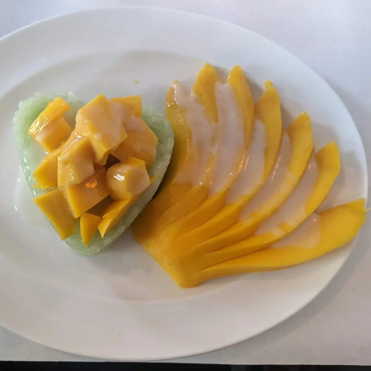 Coconut Pudding and Mango Sticky Rice