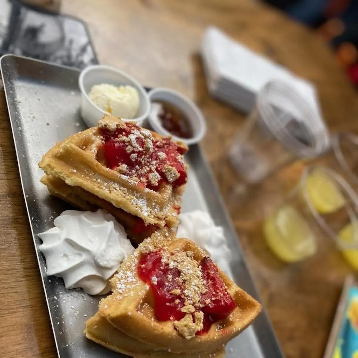 Strawberry Cheesecake Waffle
