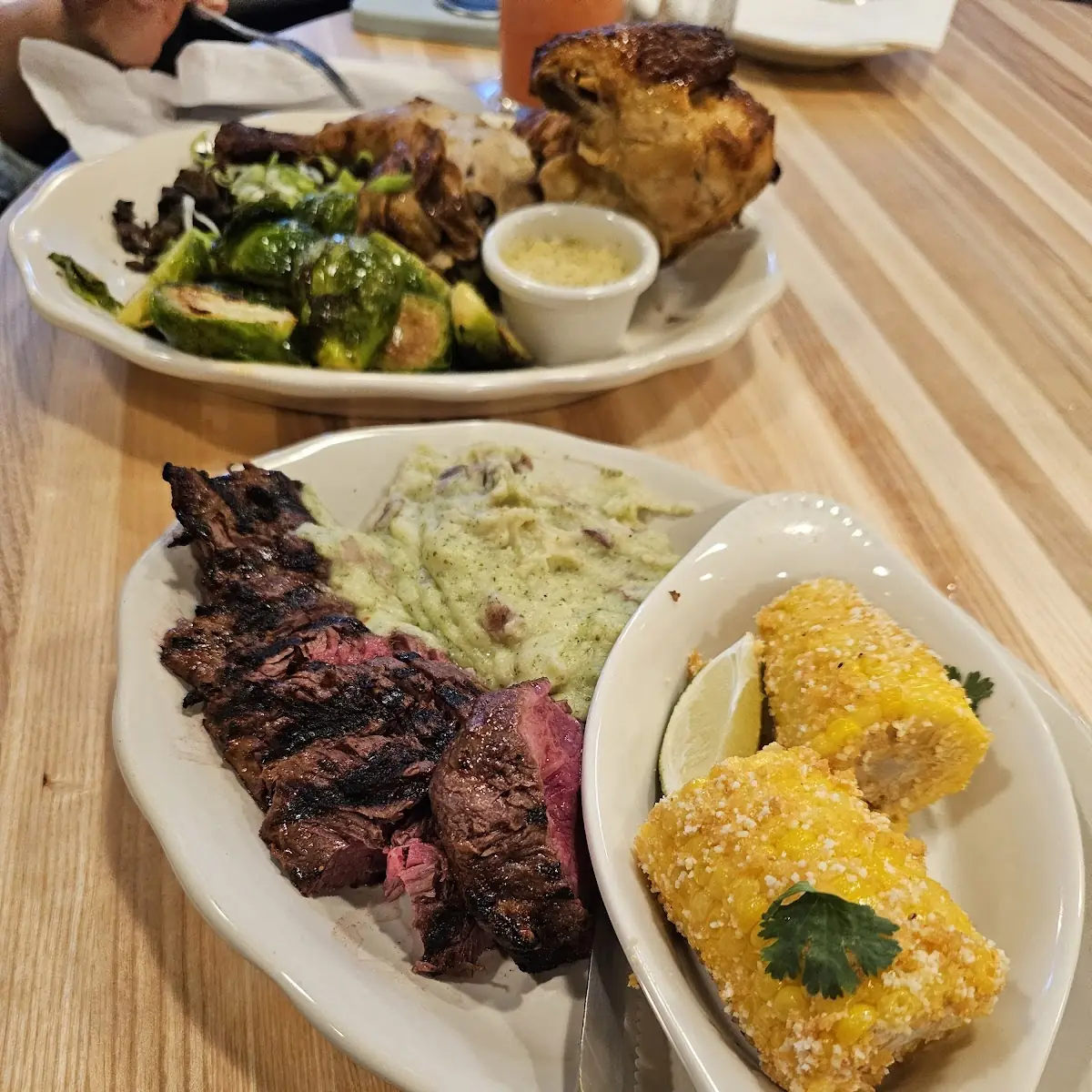Sirloin Steak with Pesto Mashed Potatoes