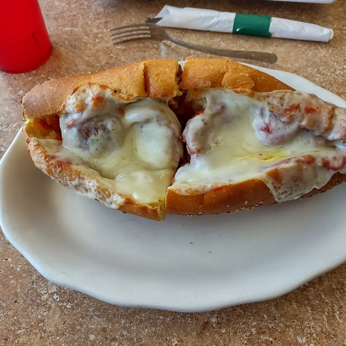 Meatball Parmigiana Sub