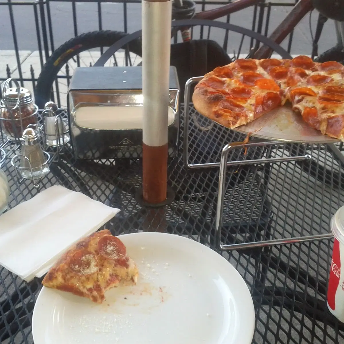 Personal Pepperoni Pizza and a Coke