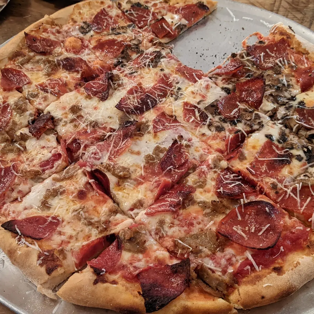 Pepperoni Sausage Pizza