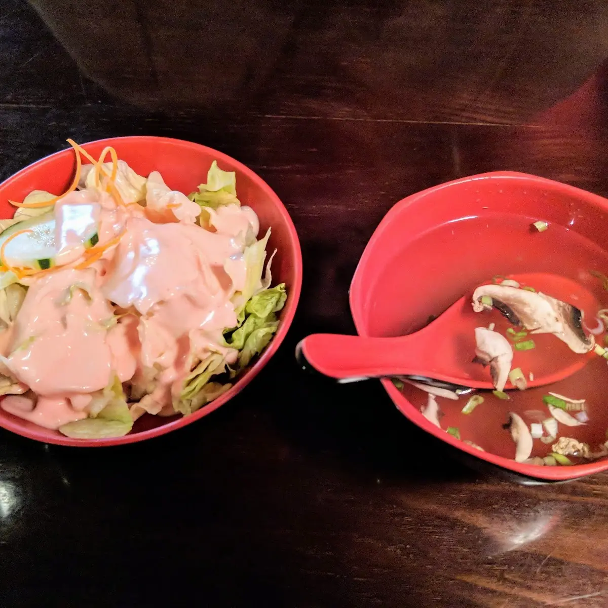 Miso Soup and Salad