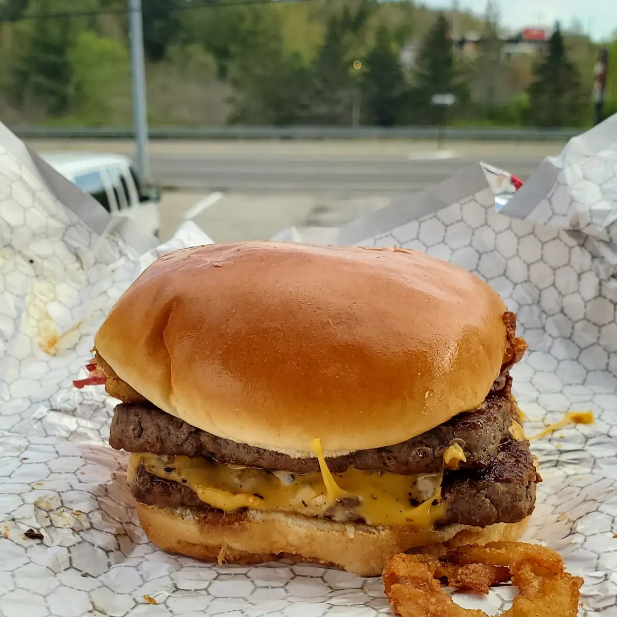 Bourbon Bacon Double Cheeseburger