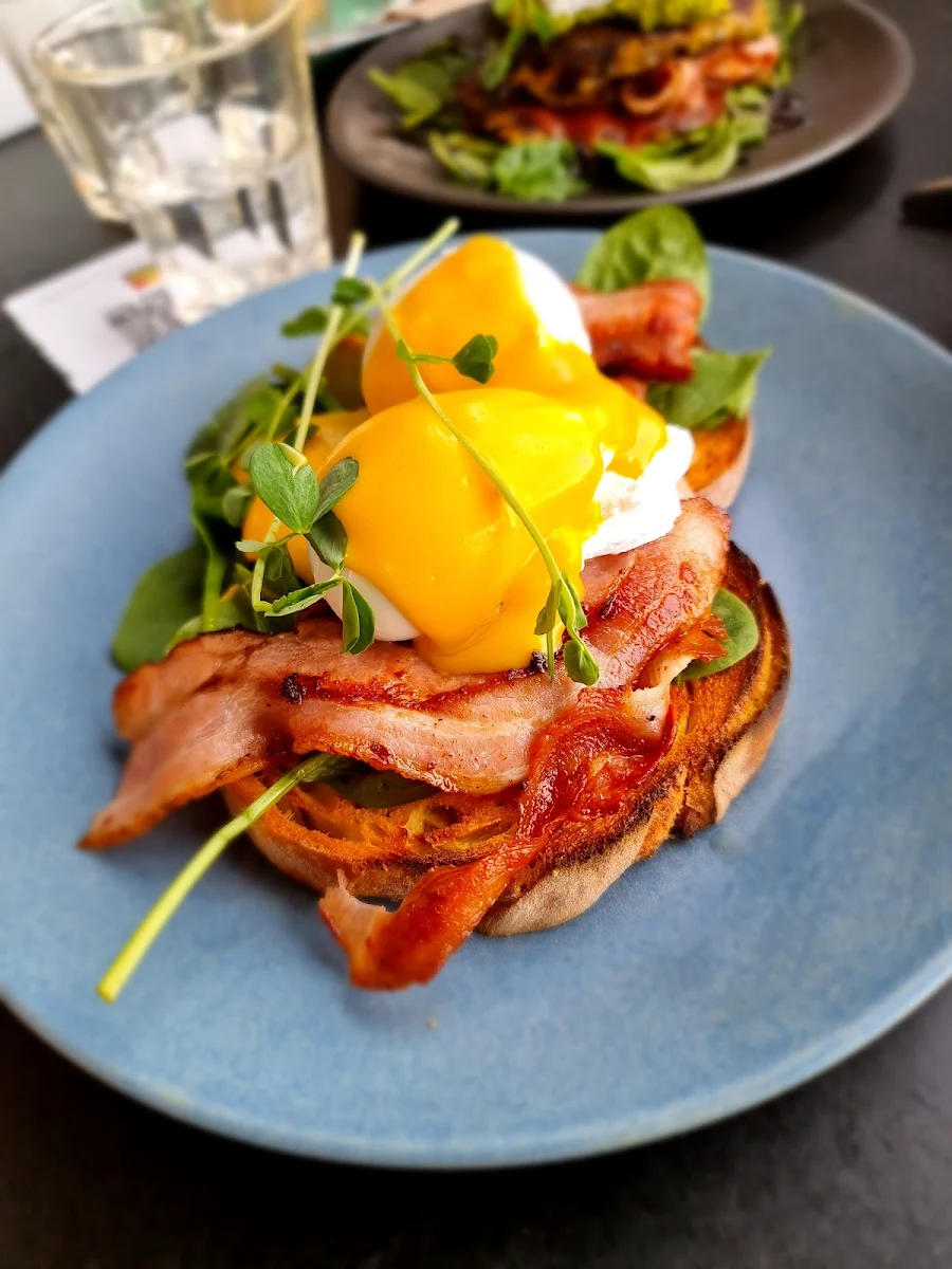 Eggs Benny with Bacon, Claire's Wholesome Kitchen
