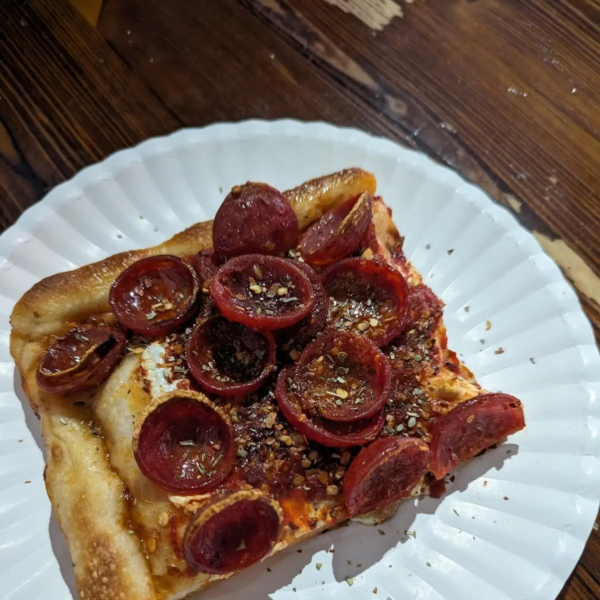 Spicy Pepperoni Pizza Slice