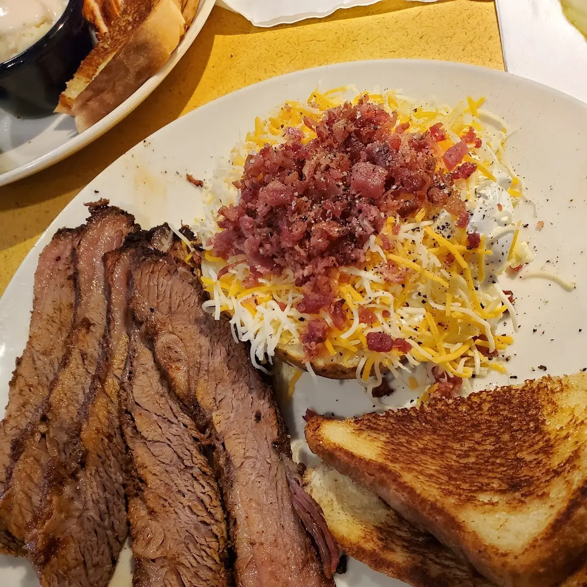 Brisket and Loaded Baked Potato