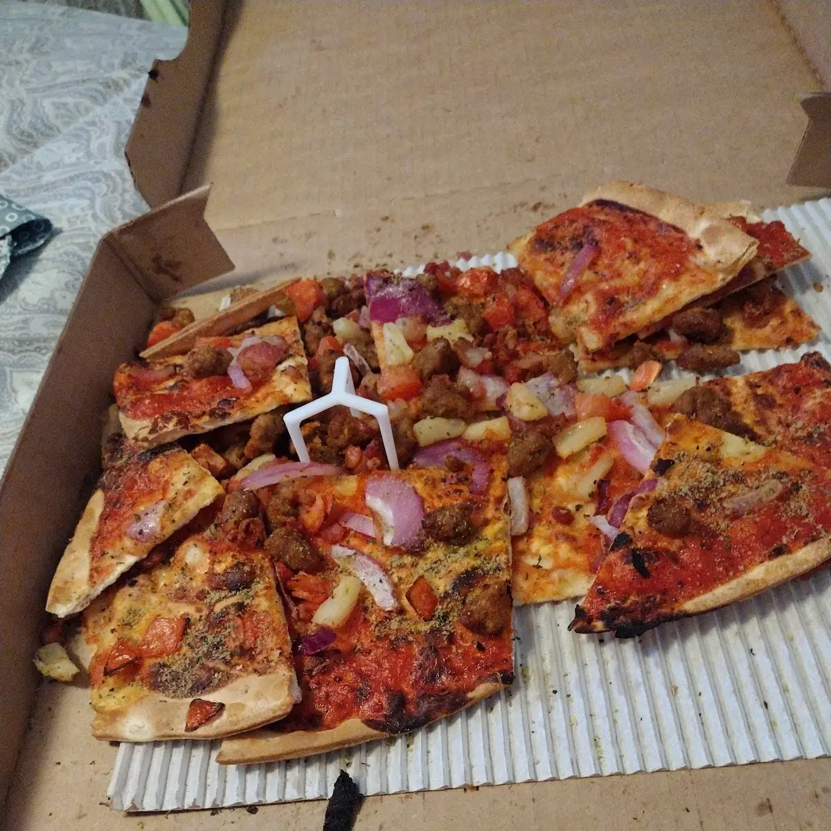 Thin Crust Super Supreme Pizza
