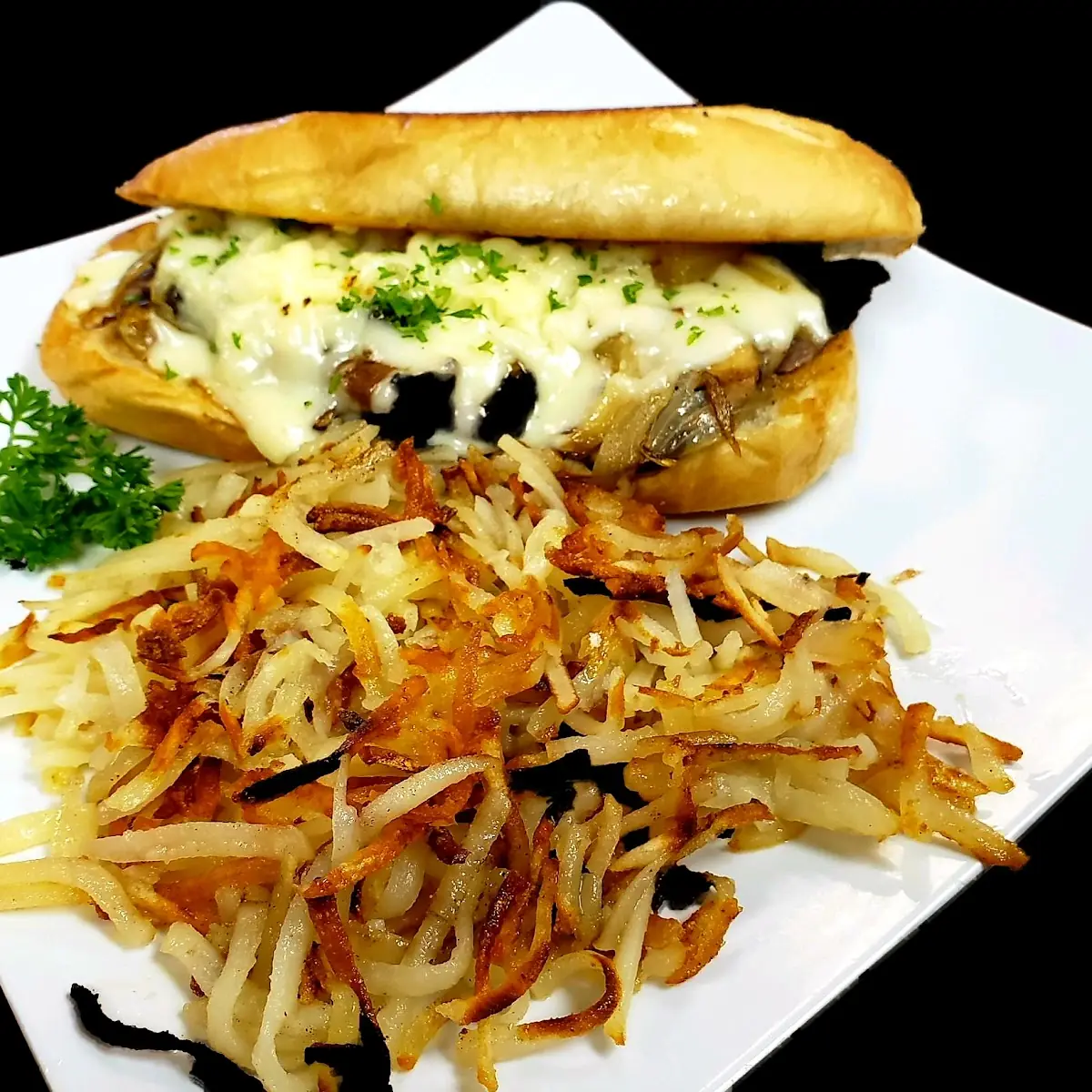 Skirt Steak with Grilled Onions