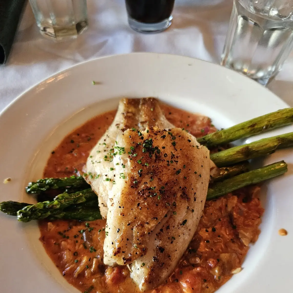 Snapper Wild Mushroom Sauce