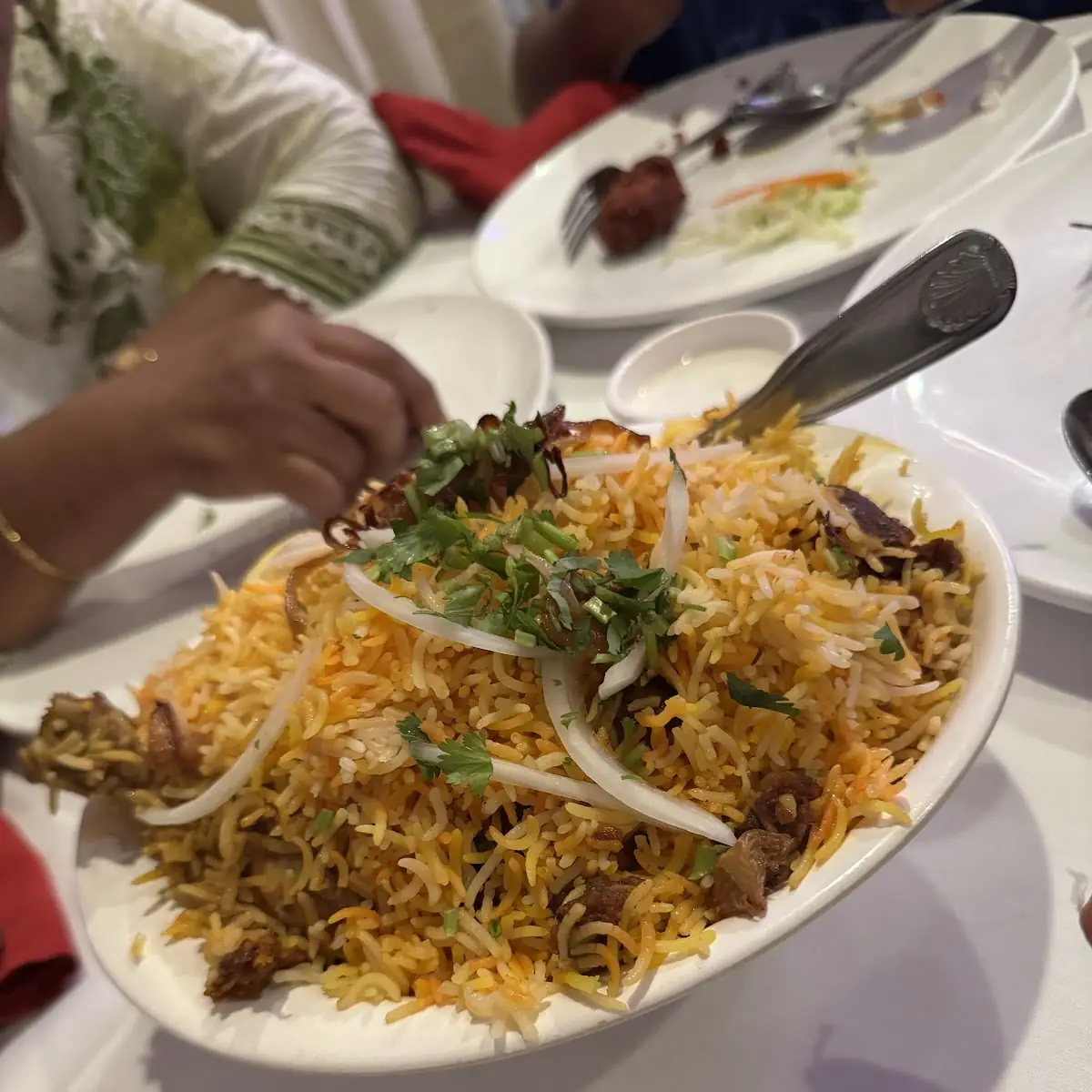 Mutton Shank Biryani with Raita