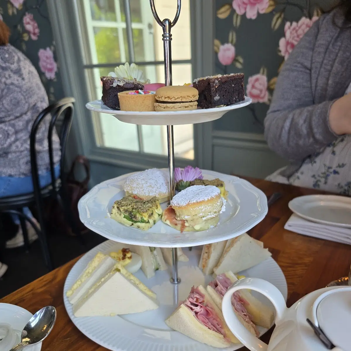 Tea Time Biscuits Mini Quiche Deviled Eggs Tea Sandwiches Cucumber Egg Salad Ham and Cheese
