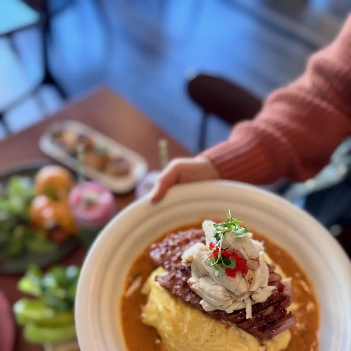 Khao Soi Crispy Chicken Benedict