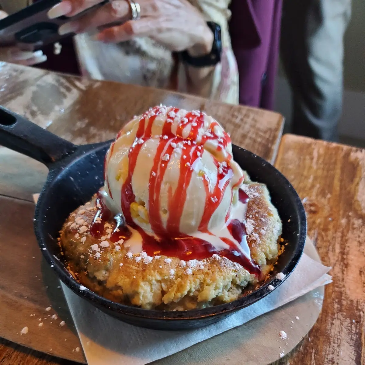 Chocolate Chip Skillet Cookie Sundae