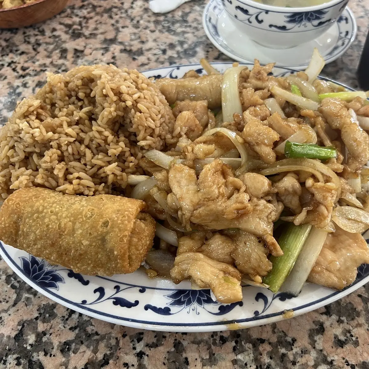 Orange Chicken with Fried Rice