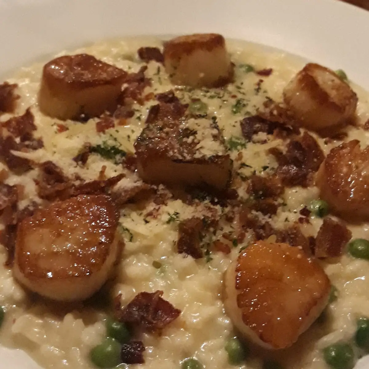 Sea Scallops with Risotto