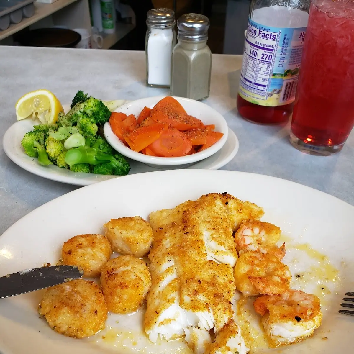 Broiled Seafood Sampler