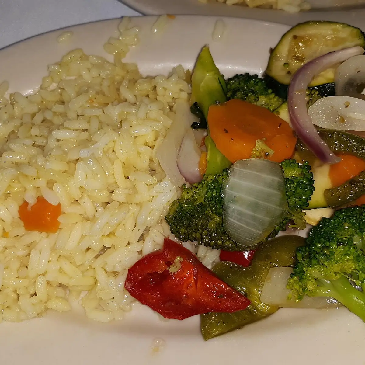 Rice and Mixed Vegetables