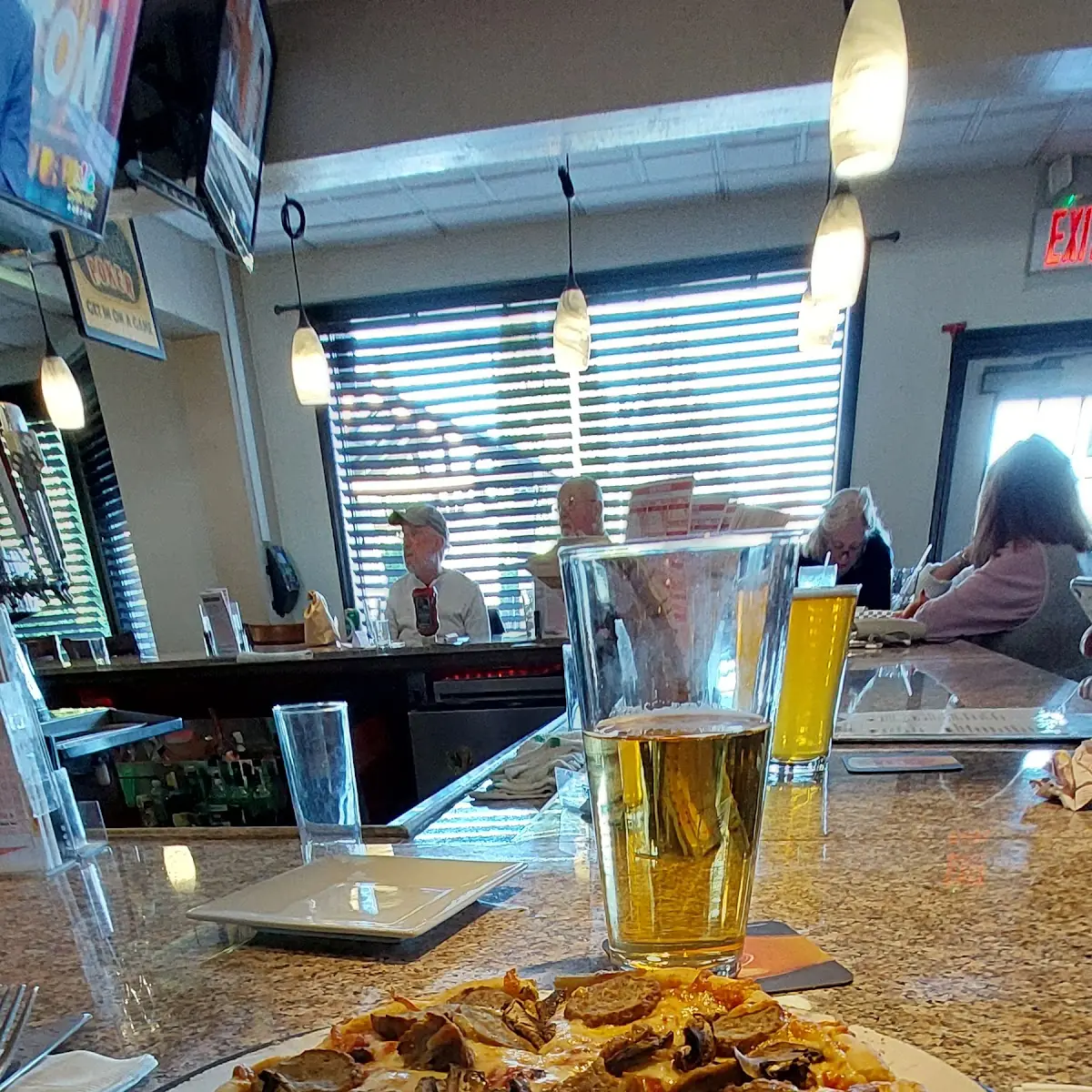 Meatball and Mushroom Pizza