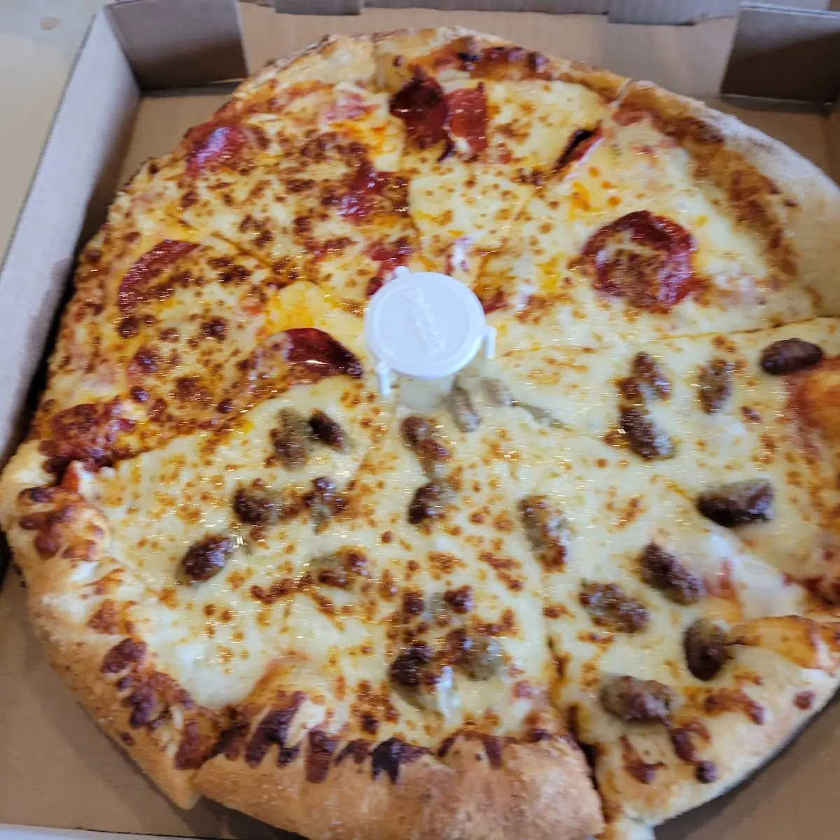 1 2 Pepperoni 1 2 Sausage Pizza