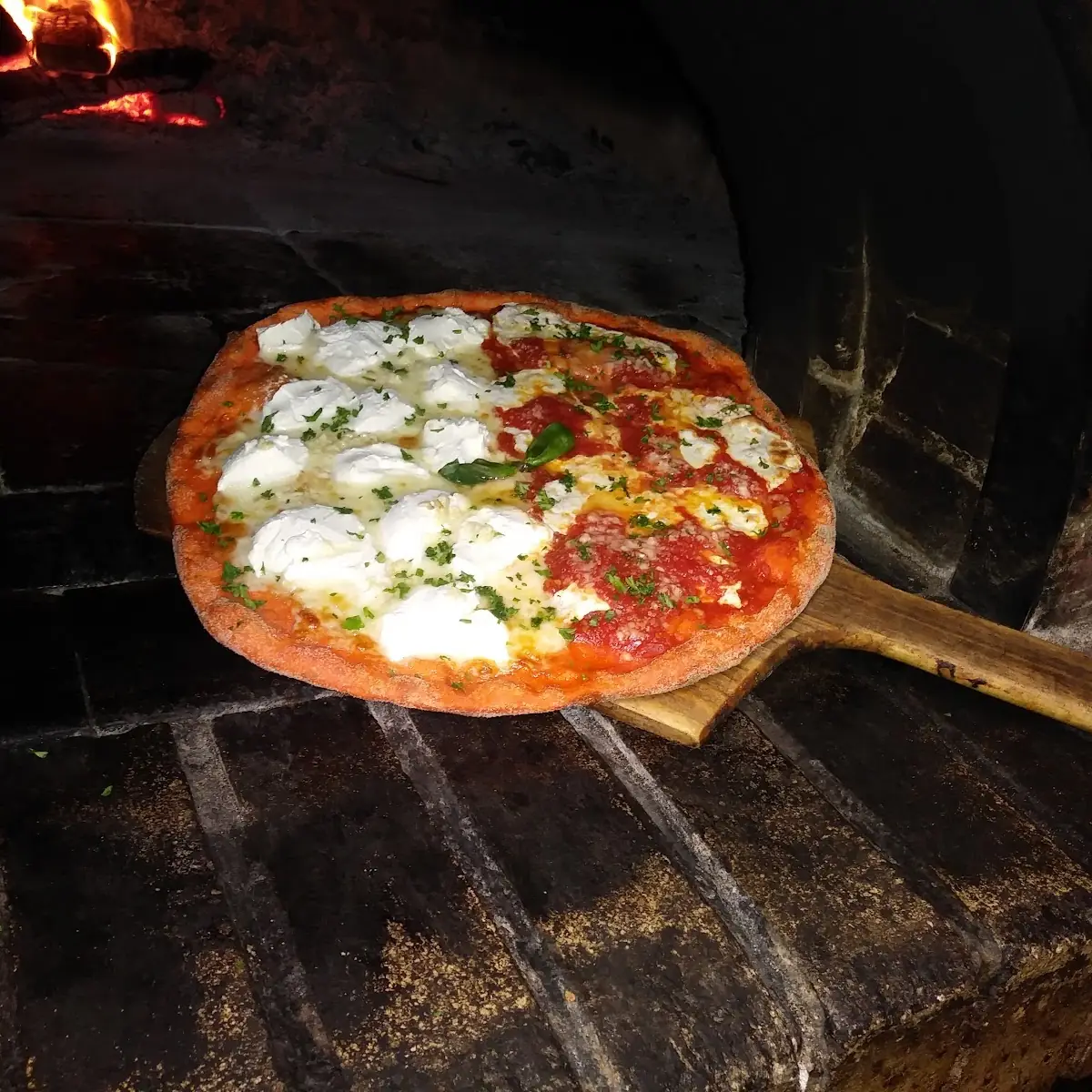 Half White Half Margherita Pizza